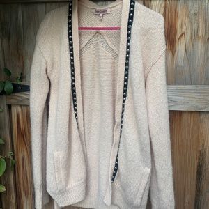 Juicy Couture Light Pink Studded Cardigan Sweater S
